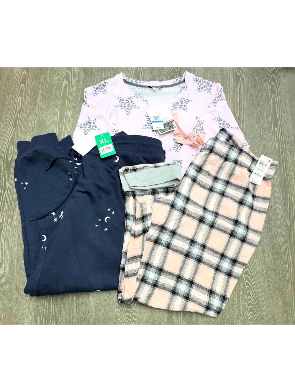 Roudelain Honey Dew Jenni Pink Navy Lounge Bundle Women Size XL